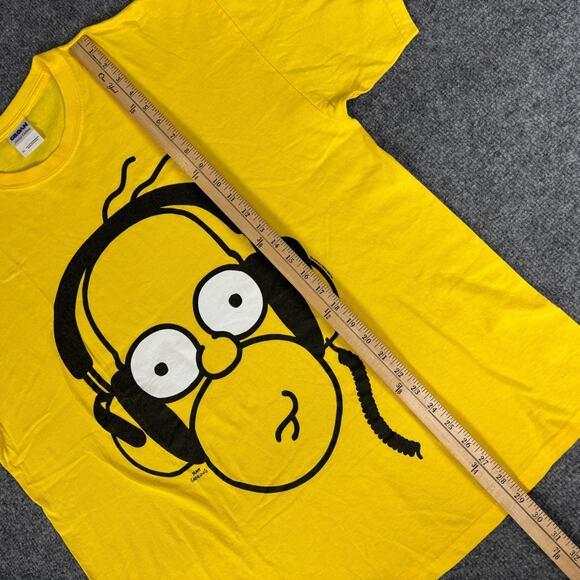 The Simpsons Homer Simpson Headphones T Shirt size XL 2009 vintage - Picture 5 of 7
